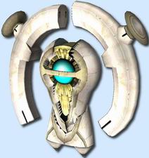 Antike Maschine (links)