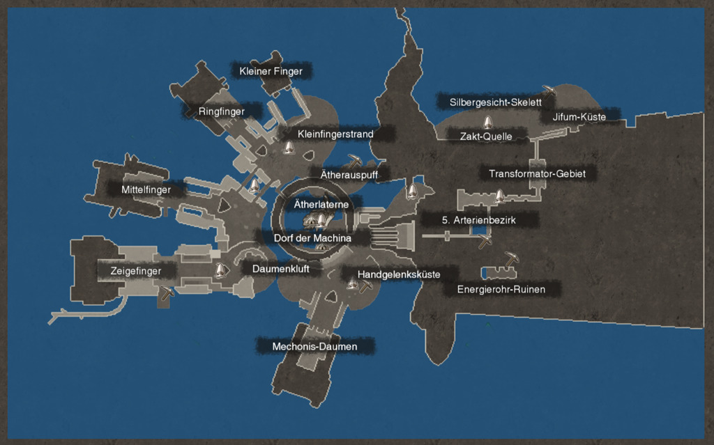 Gefallener Arm - Untere Ebene