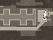 Gefallener Arm - Obere Ebene